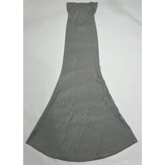 Meshki Lilith Reflective Knit Maxi Dress in Silver - Picture 6 of 9